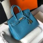 Replica Hermes Birkin Designer Tote Bag Togo Leather 28336 Blue