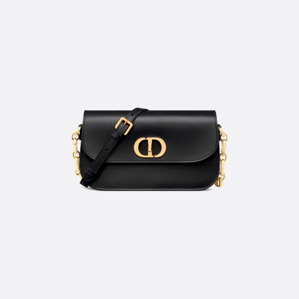 DIOR / SMALL 30 MONTAIGNE AVENUE BAG Black Box Calfskin M9261UMOA_M900