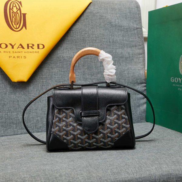 Goyard mini sigon Saddle bag Black Size:18*15*20*9cm