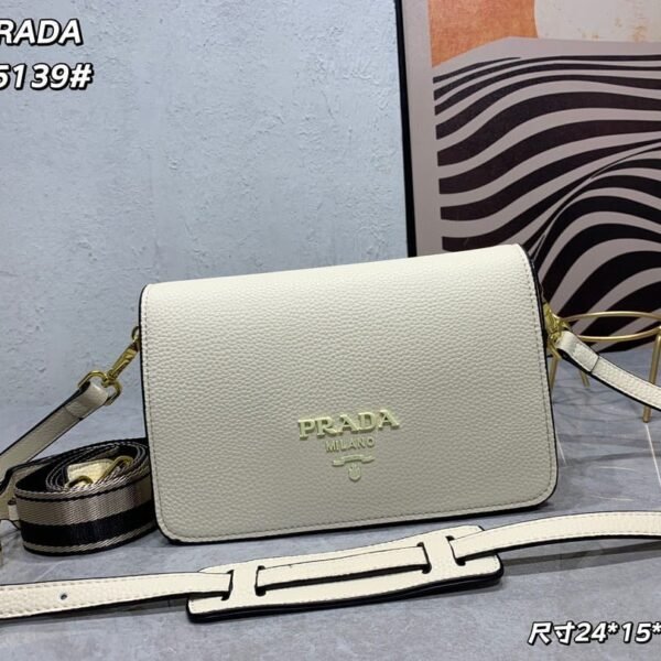 Prada renovate shoulder bag cream white 55139 Size:24*15*10.5cm