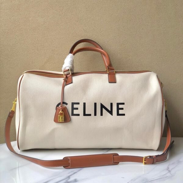 CELINE new travel bag canvas White 8029 size: 50 * 28* 22.5cm
