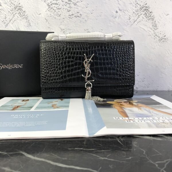 YSL SAINT LAURENT SLP with sliver hardware size24/15/6cm