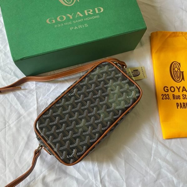 Goyard mini Camera bag brown size:23*8*14cm