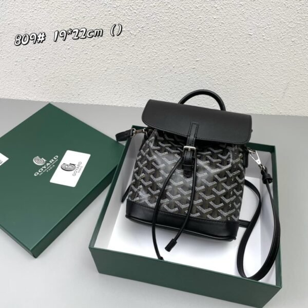 Goyard goyardalpin mini backpack Black Size: 8.5*18.5*21.5cm