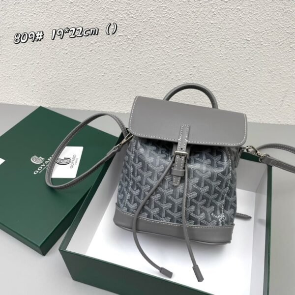Goyard goyardalpin mini backpack grey Size: 8.5*18.5*21.5cm