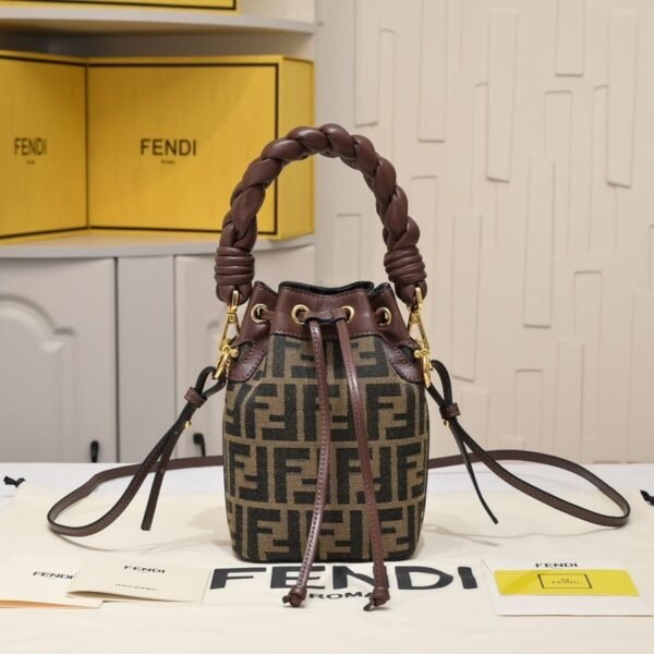 FENDI mini bucket bag 0189 Brown