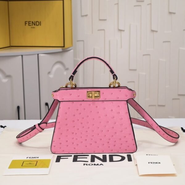 FENDI Peekaboo Pink 23ss 335 Size: 20*15cm