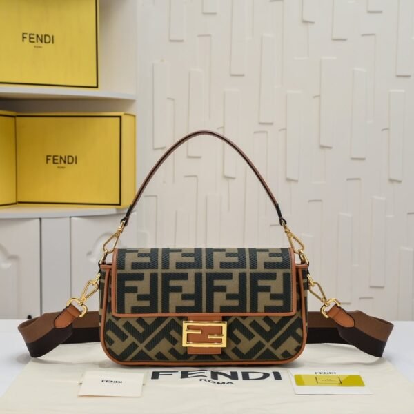 FENDI baguette bag F embroidery F2029 SIZE:26*5*15CM