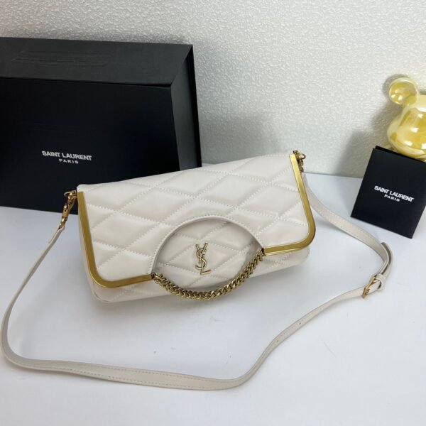 YSL23 New arrival Handbag Crossbody bag white 71314 size: 25*20cm