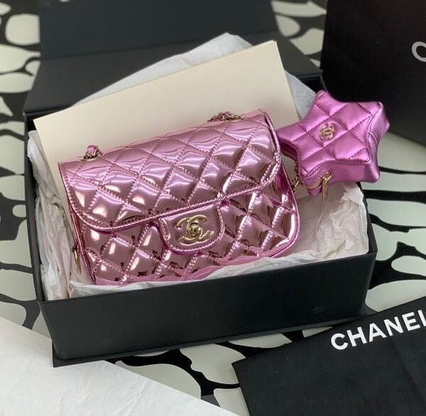 Chanel 24c Five-pointed twin chain bag size: 20*15*4cm