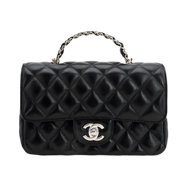 Chanel CF, mini gold logo